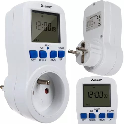 Priza programabila digital, ecran LCD, timer, 3680W, afisaj 24/12 ore, alb - imagine 13